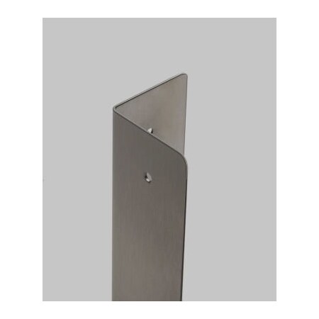 Western Fabricating Llc Western Fabricating 135Deg SS Corner Guard, 16 Ga., Drilled Holes, Rd. Corners, 48x2-1/2x2-1/2H 25254816_135-degree_round-corner_holes